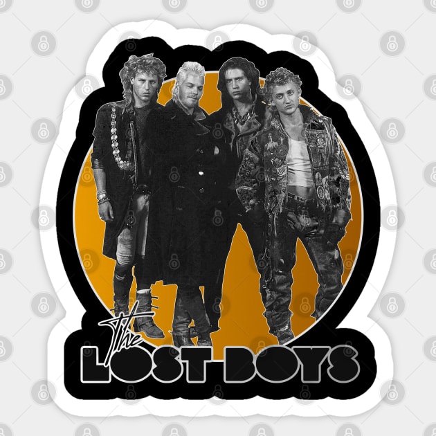 Retro The Lost Boys Tribute Sticker by darklordpug